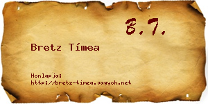 Bretz Tímea névjegykártya